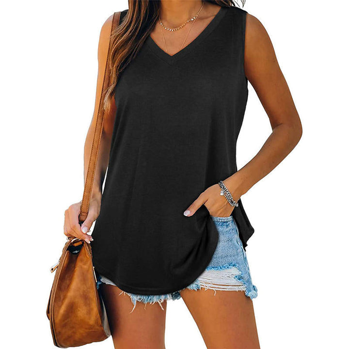 Ylona | Classic Summer V-Neck Top
