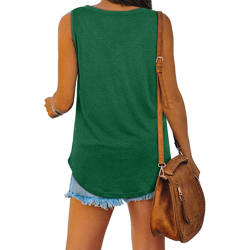 Ylona | Classic Summer V-Neck Top